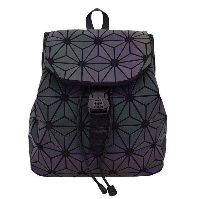 Luminous Drawstring Geometry Backpack