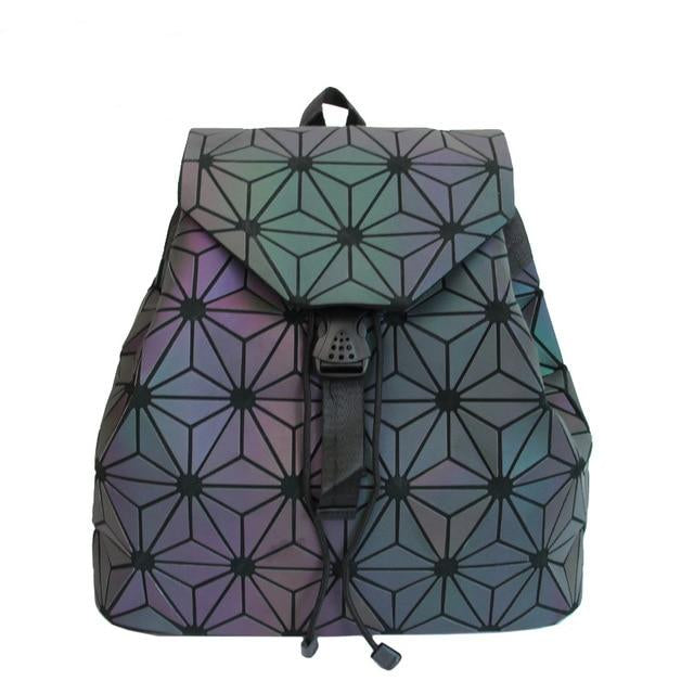 Luminous Drawstring Geometry Backpack