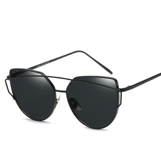 Metal Sunglasses Luxury Cat Eye