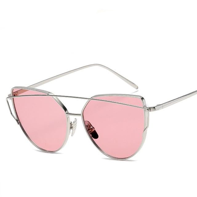 Metal Sunglasses Luxury Cat Eye