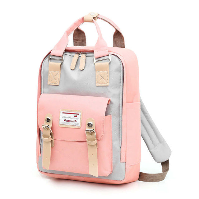 2019 Fashion Patchwork Oxford Backpack
